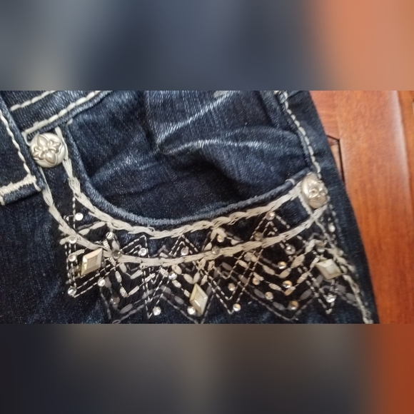 MISS ME women's blue denim jeans size 27"×31" exclusive design for buckle.com - Picture 14 of 14